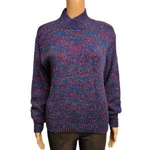 Vintage Toi Mock Neck Sweater Slim Size M